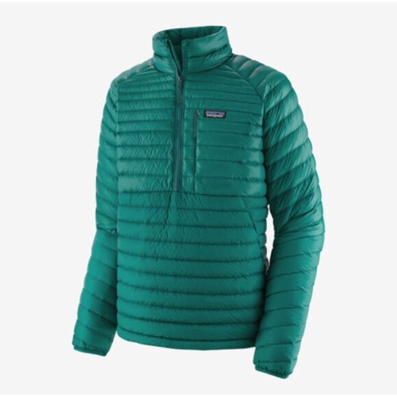 Patagonia Men's AlpLight Down Pullover In Borealis Green Size XS Jacket